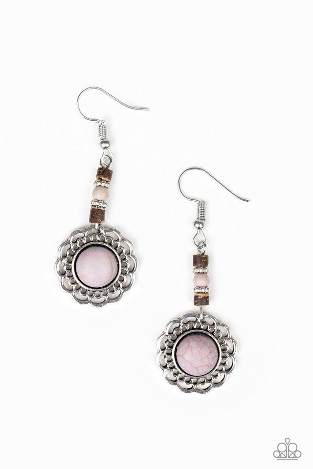 Paparazzi Earring ~ Desert Bliss - Silver