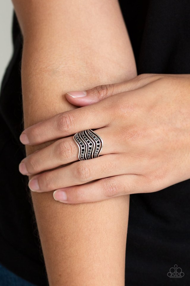 Fashion Finance - Black - Paparazzi Ring Image