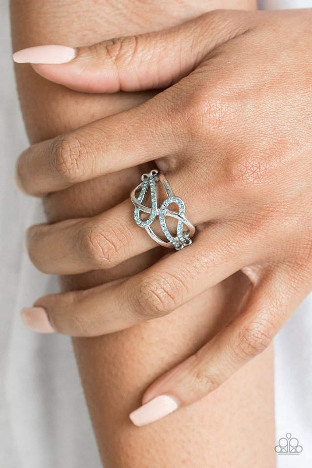 More Or FLAWLESS - Blue - Paparazzi Ring Image