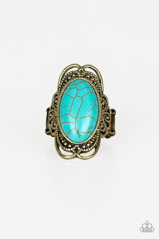 Desert Flavor - Brass - Paparazzi Ring Image