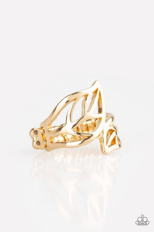 Paparazzi Ring ~ LEAF It All Behind - Gold