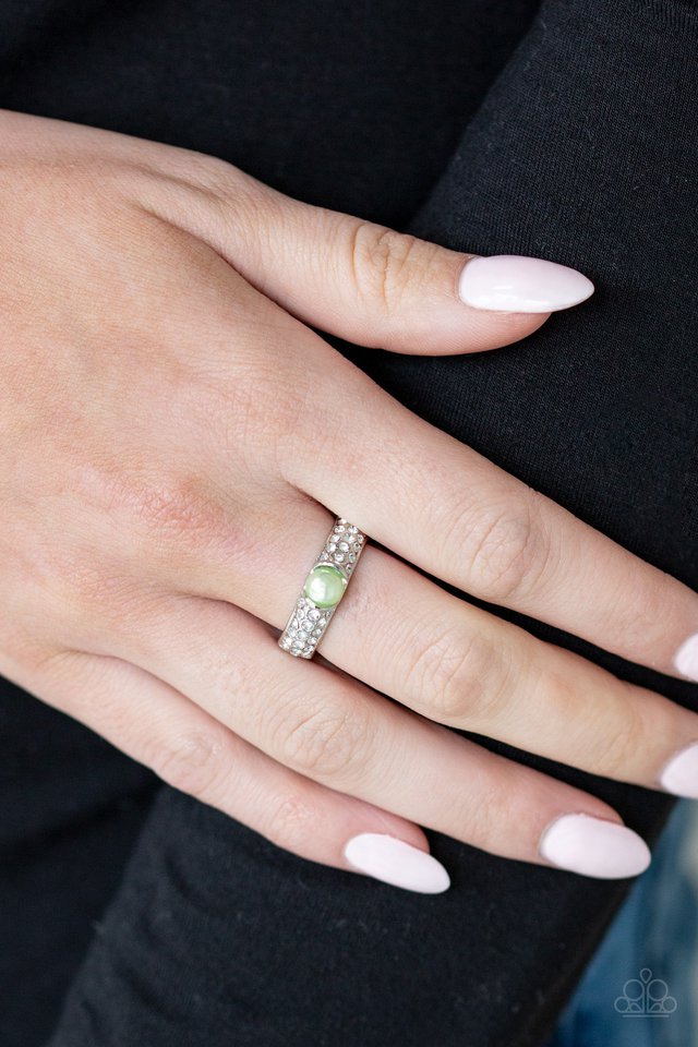 Brighten Your Day - Green - Paparazzi Ring Image