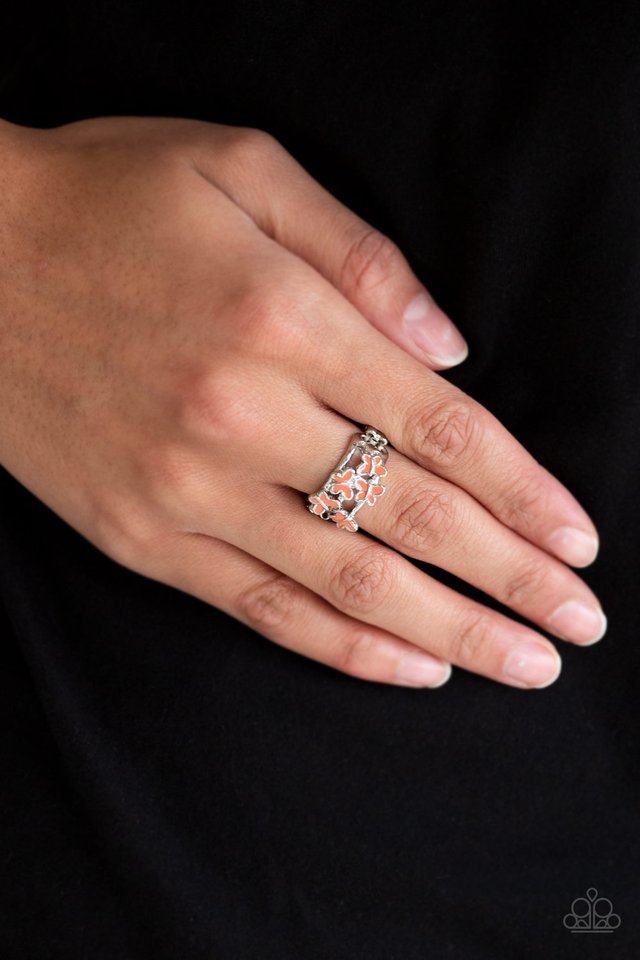 Fluttering Fashion - Orange - Paparazzi Ring Image