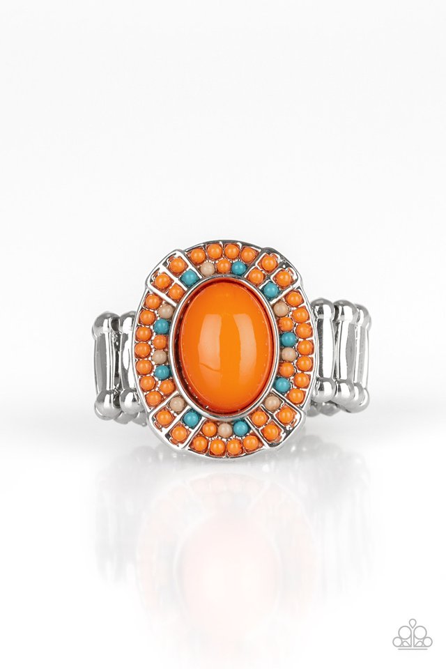 Colorfully Rustic - Orange - Paparazzi Ring Image