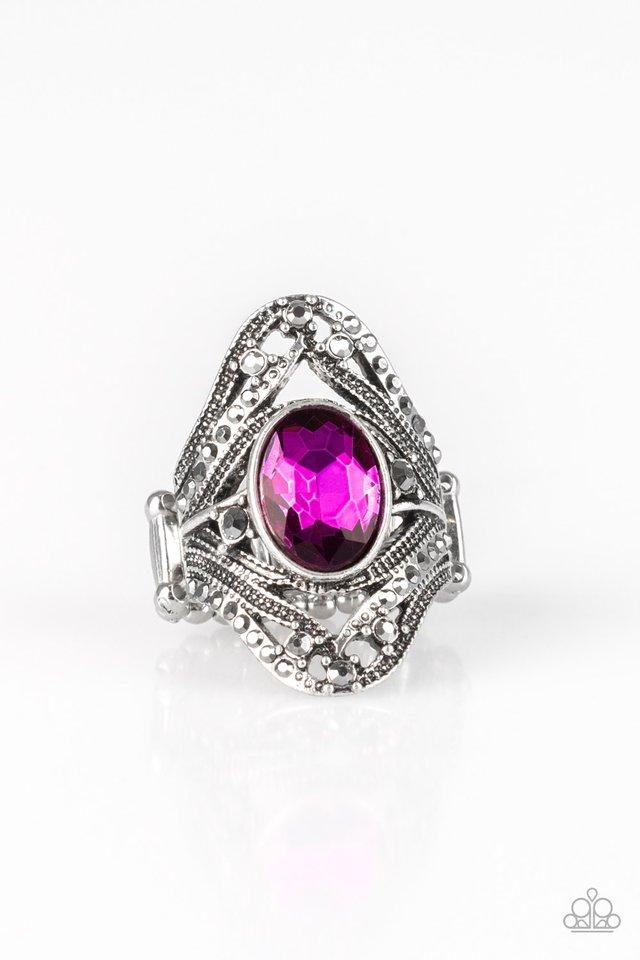 Paparazzi Ring ~ Red Carpet Rebel - Pink