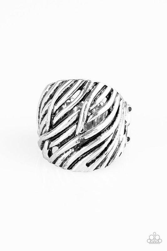 Really Riveting - Silver - Paparazzi Ring Image