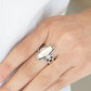 Desert Canyons - White - Paparazzi Ring Image