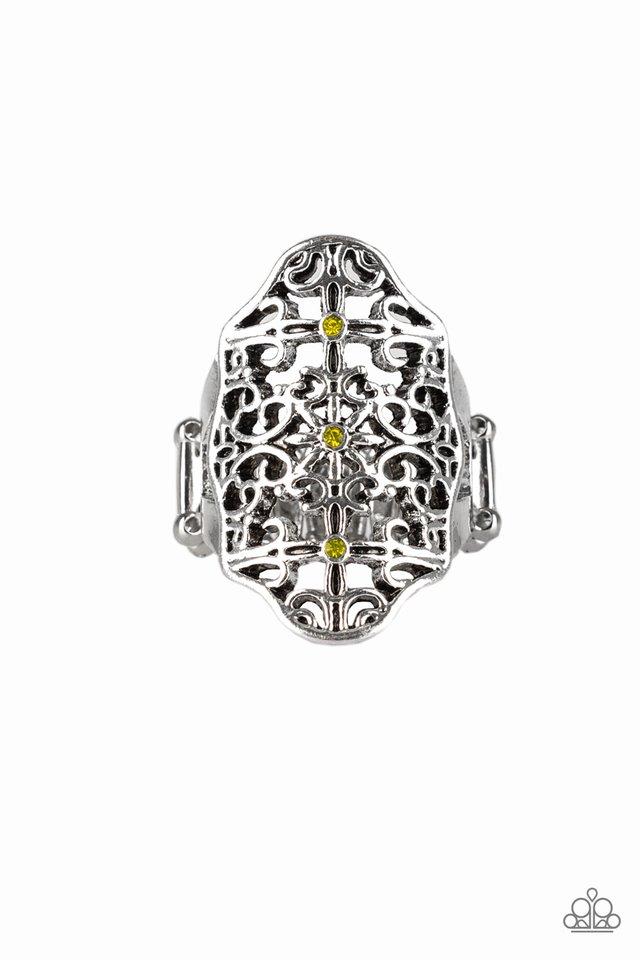 Paparazzi Ring ~ Botanical Beam - Yellow