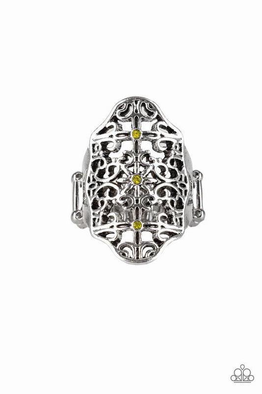 Paparazzi Ring ~ Botanical Beam - Yellow