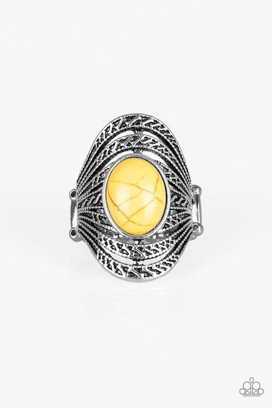 Paparazzi Ring ~ Royal Roamer - Yellow