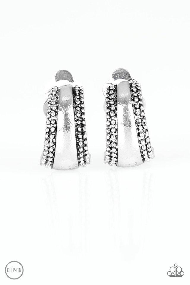 Paparazzi Earring ~ Bells Ringing - Silver