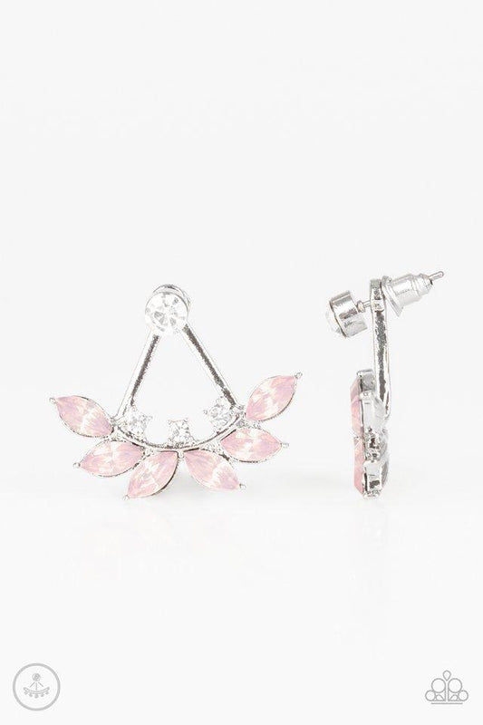 Paparazzi Earring ~ Forest Formal - Pink