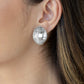 Movie Star Sparkle - White - Paparazzi Earring Image