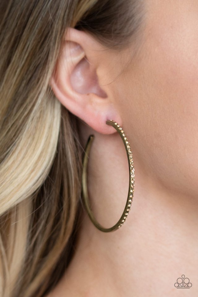 Trending Twinkle - Brass - Paparazzi Earring Image