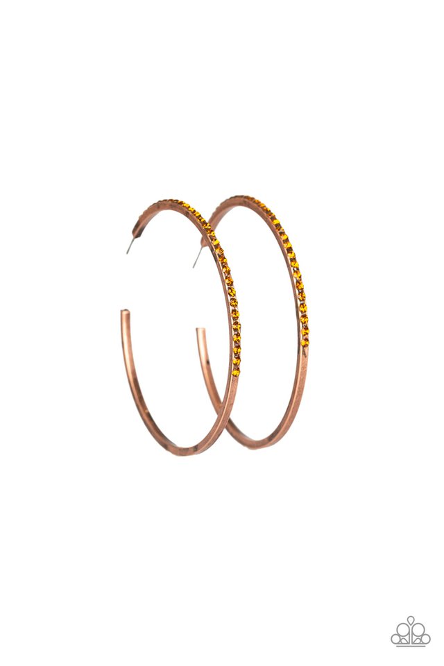 Trending Twinkle - Copper - Paparazzi Earring Image