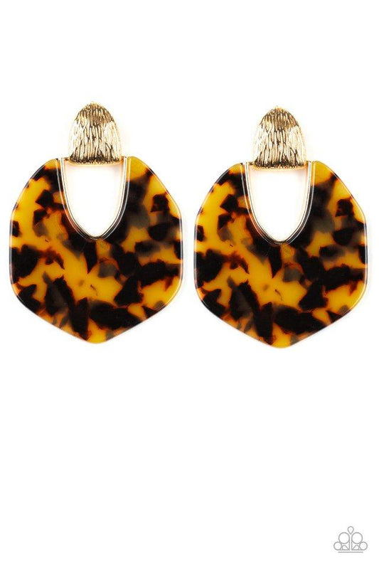 Paparazzi Earring ~ My Animal Spirit - Gold