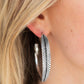 Funky Feathers - Silver - Paparazzi Earring Image