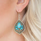 Malibu Mama - Blue - Paparazzi Earring Image