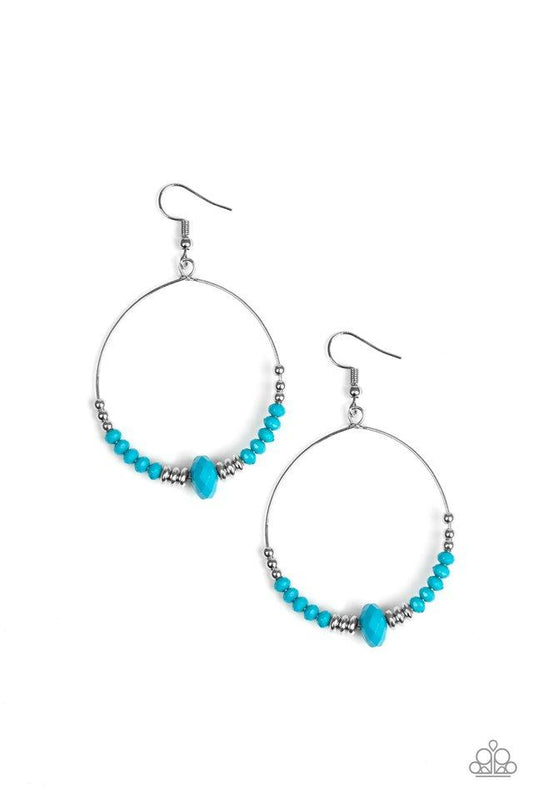 Paparazzi Earring ~ Retro Rural - Blue