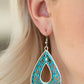 Drop Anchor - Blue - Paparazzi Earring Image