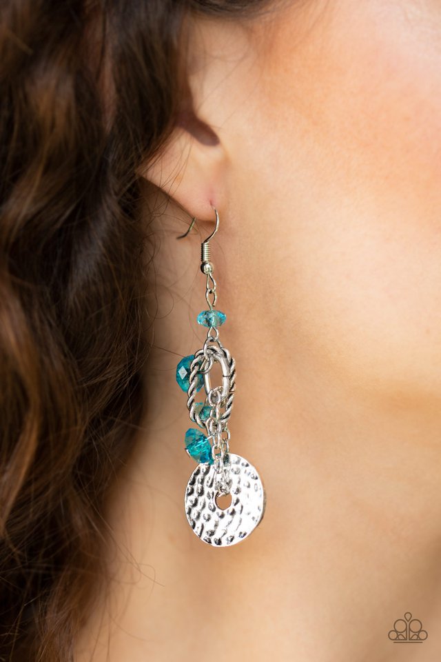 Seaside Catch - Blue - Paparazzi Earring Image