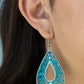 Flamingo Flamenco - Blue - Paparazzi Earring Image