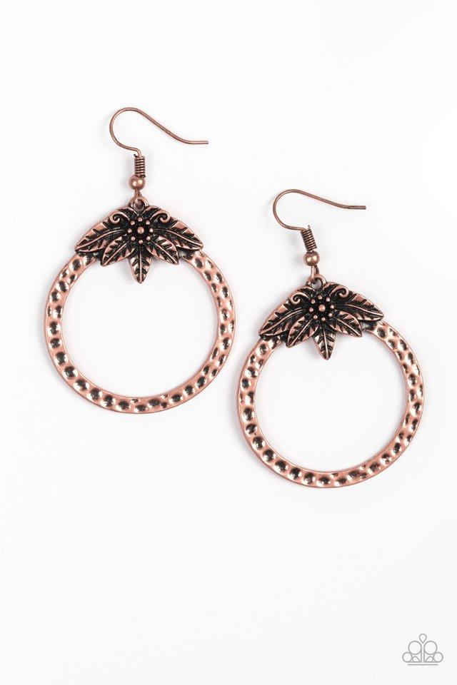 Paparazzi Earring ~ Island Insider - Copper