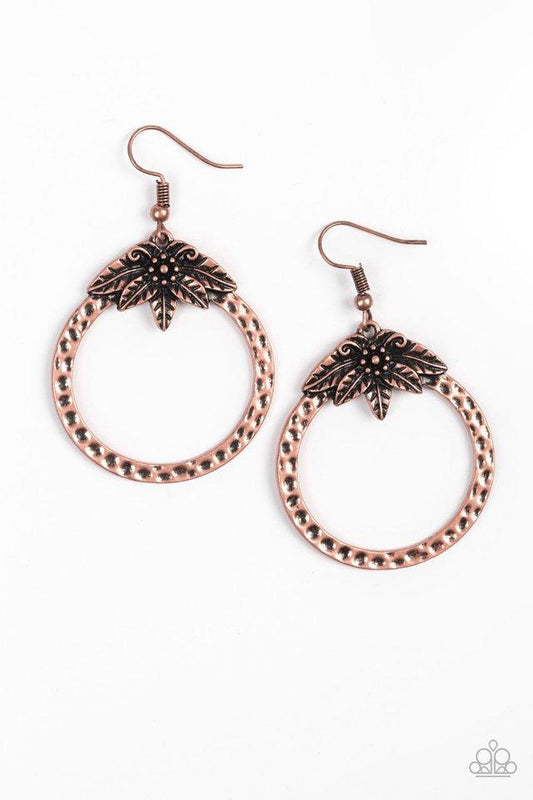 Paparazzi Earring ~ Island Insider - Copper