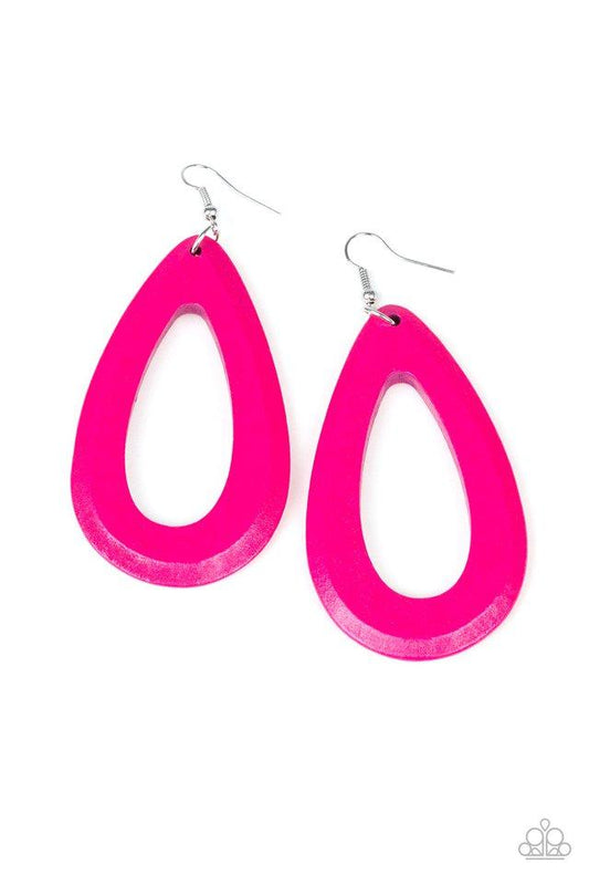 Paparazzi Earring ~ Malibu Mimosas - Pink