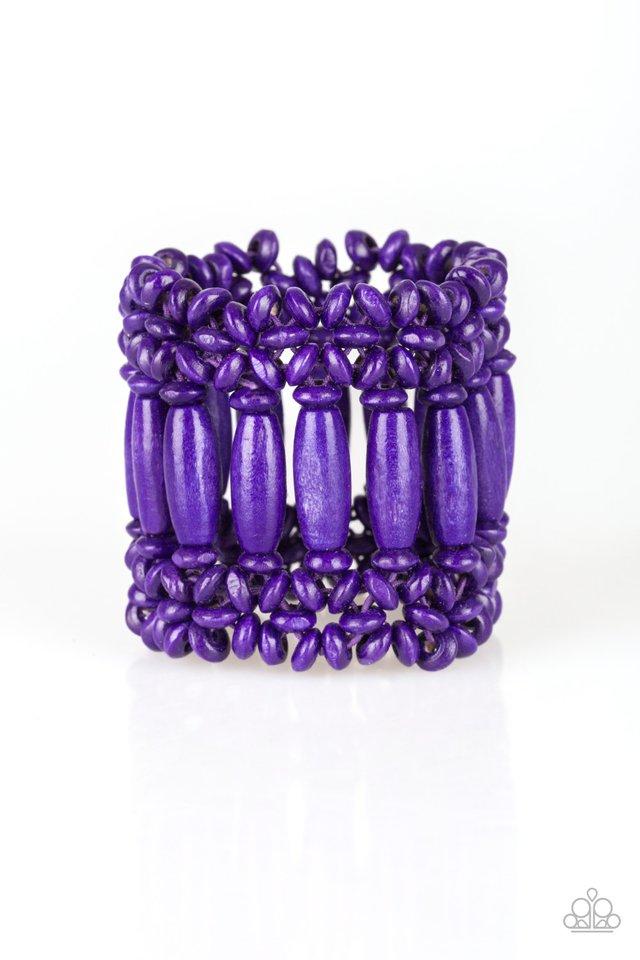 Paparazzi Bracelet ~ Barbados Beach Club - Purple