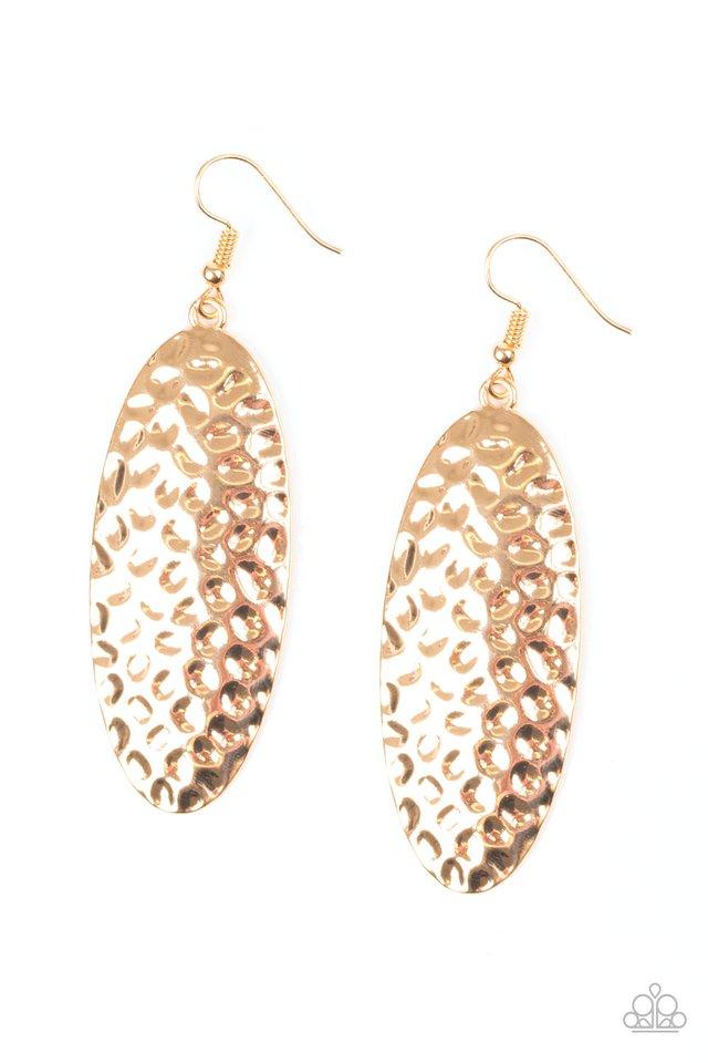 Paparazzi Earring ~ Radiantly Radiant - Gold