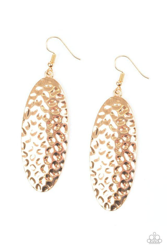 Paparazzi Earring ~ Radiantly Radiant - Gold