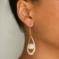 The Greatest GLOW On Earth - Gold - Paparazzi Earring Image