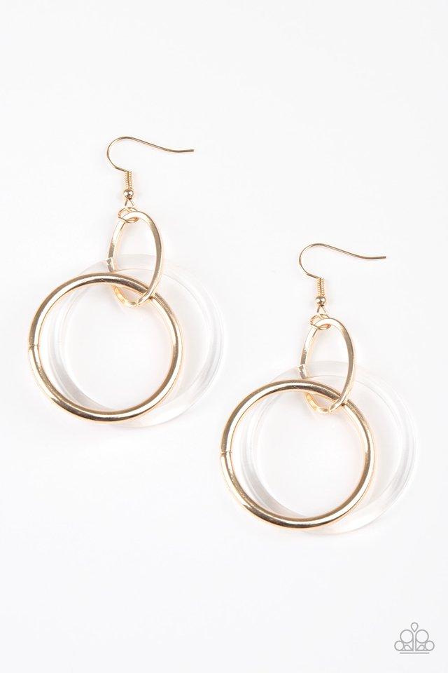Paparazzi Earring ~ Circus Circuit - Gold