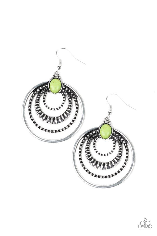 Southern Sol - Green - Paparazzi Earring Image