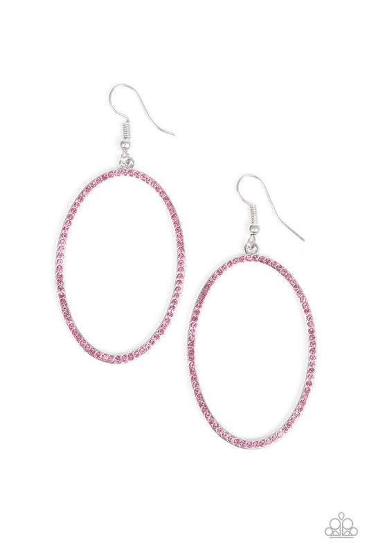 Dazzle On Demand - Pink - Paparazzi Earring Image