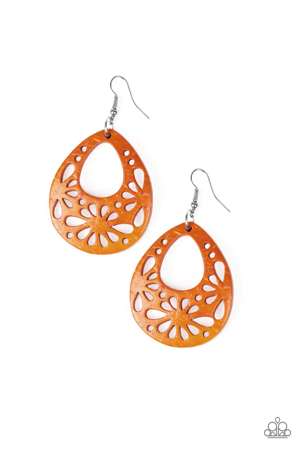 Paparazzi Earring ~ Merrily Marooned - Orange