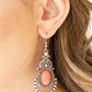 CAMEO and Juliet - Orange - Paparazzi Earring Image