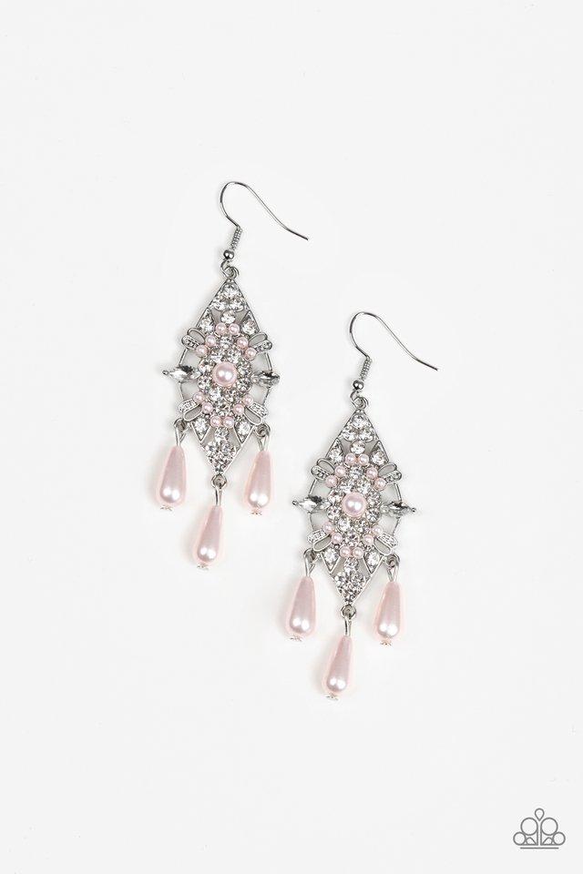 Paparazzi Earring ~ Majestic Mood - Pink