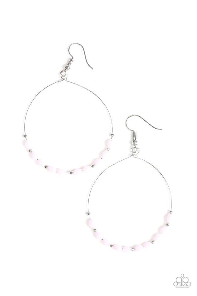 Paparazzi Earring ~ Prize Winning Sparkle - Pink