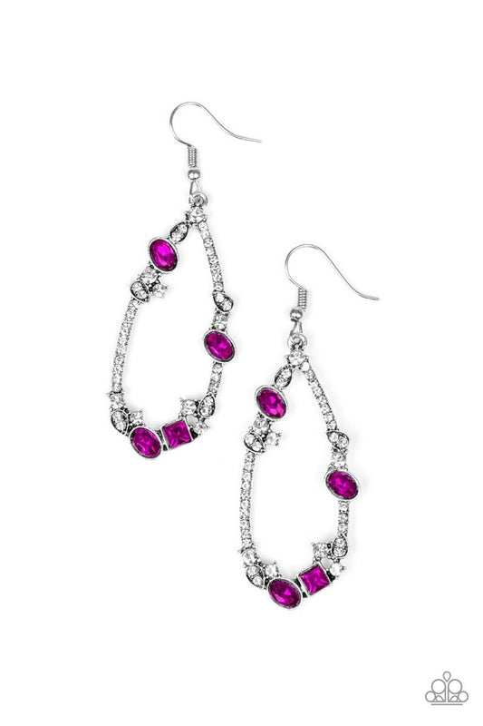 Quite The Collection - Pink - Paparazzi Earring Image