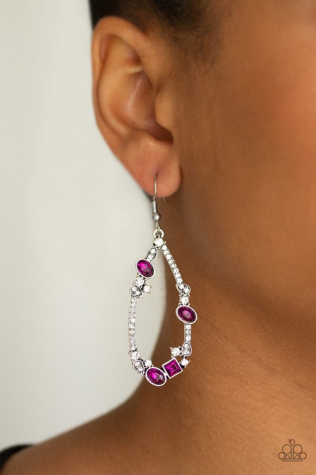 Quite The Collection - Pink - Paparazzi Earring Image