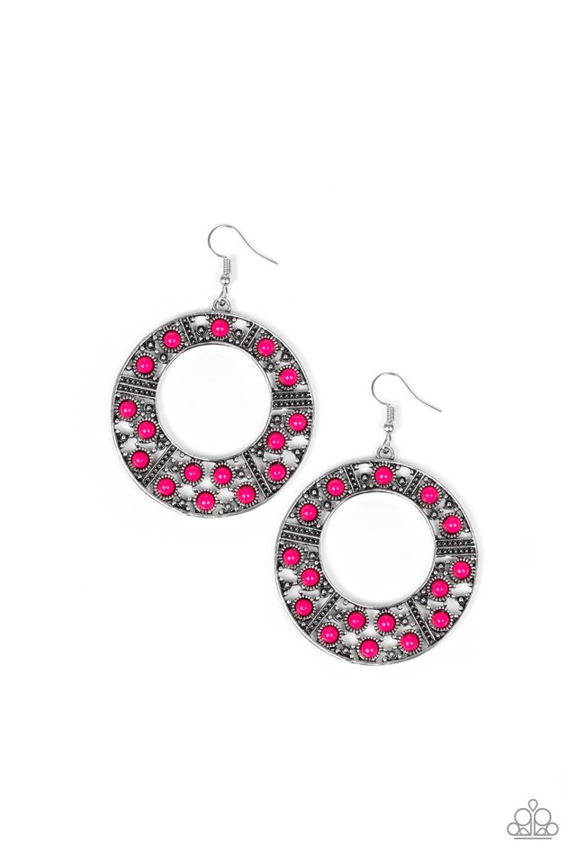 San Diego Samba - Pink - Paparazzi Earring Image
