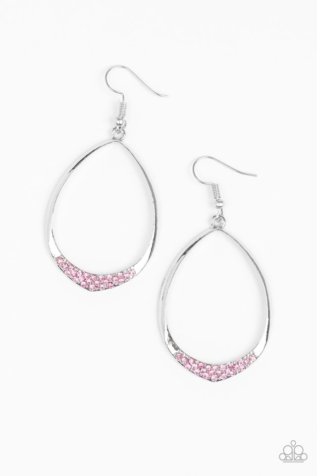 REIGN Down - Pink - Paparazzi Earring Image