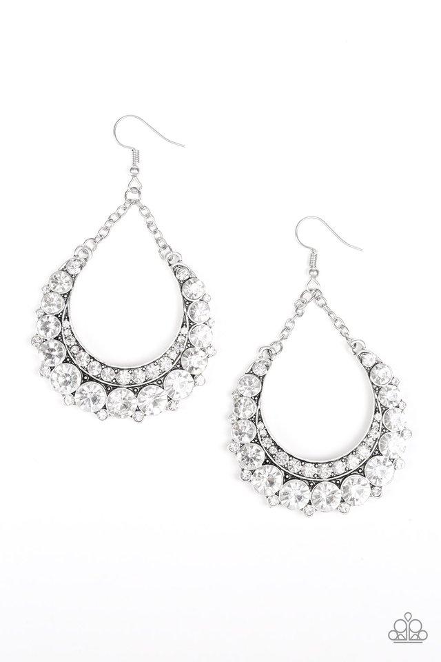 Paparazzi Earring ~ Once In A SHOWTIME - White