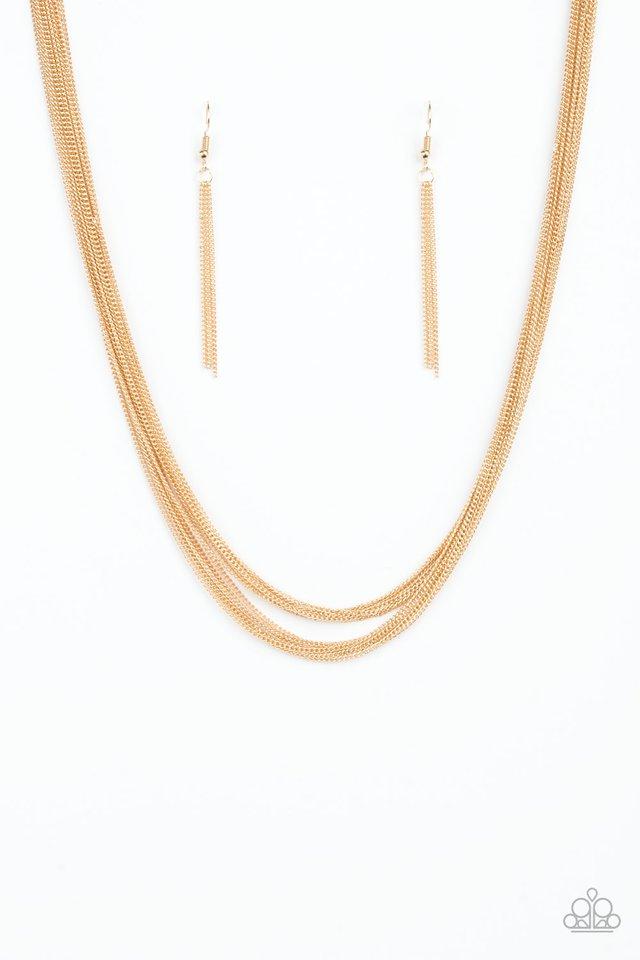 Paparazzi Necklace ~ Backstage Bravado - Gold