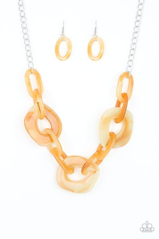 Paparazzi Necklace ~ Courageously Chromatic - Yellow
