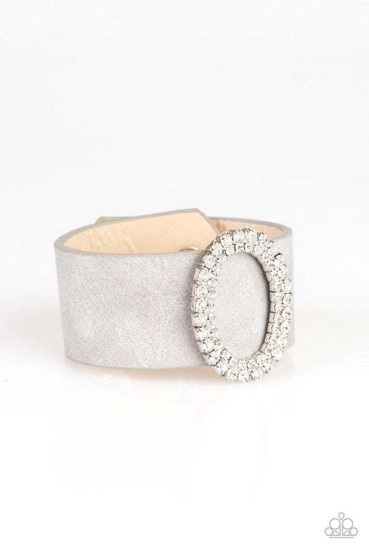 Paparazzi Bracelet ~ Center Stage Starlet - Silver