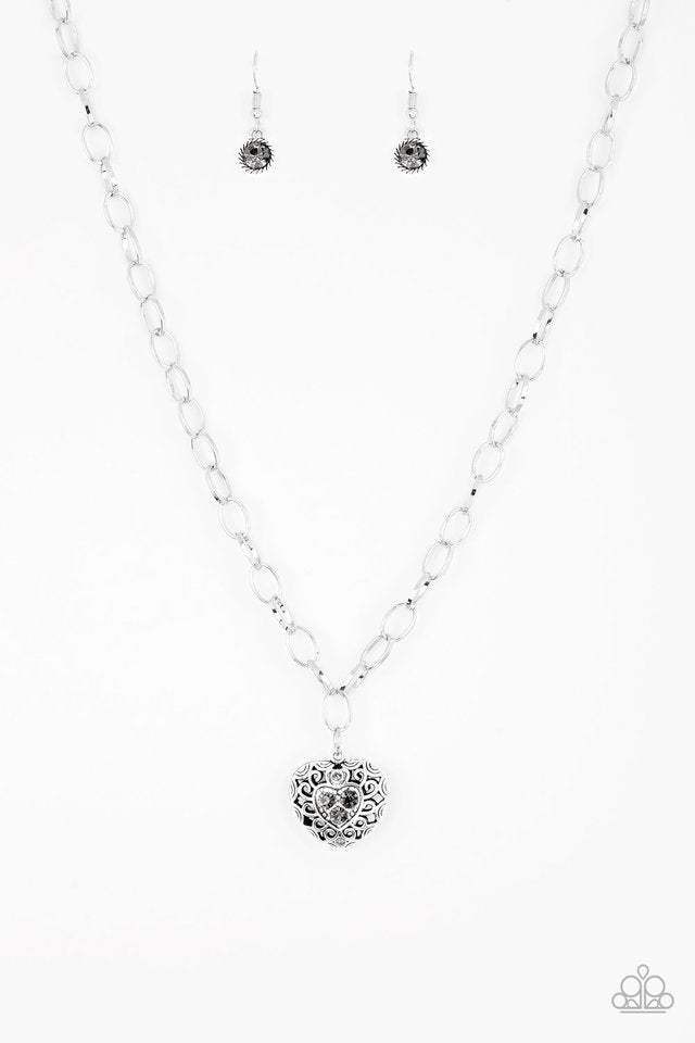 No Love Lost - Silver - Paparazzi Necklace Image