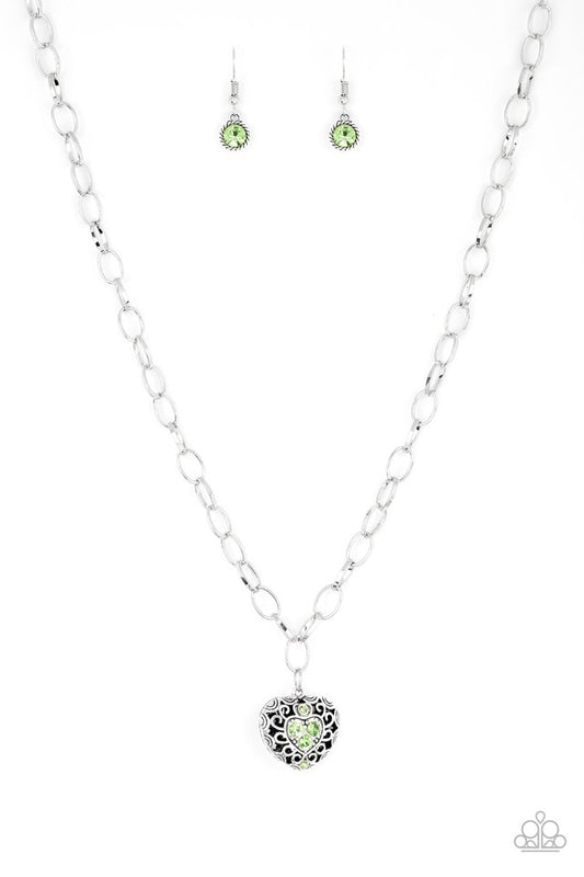 No Love Lost - Green - Paparazzi Necklace Image